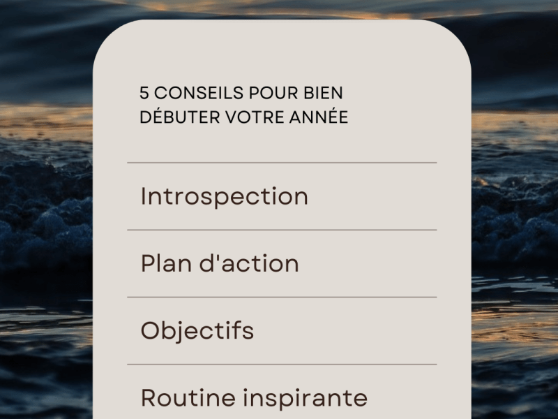 Conseils pour bien débuter votre&nbsp;année